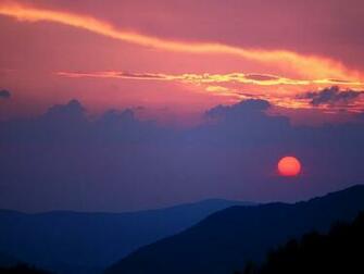 HD Wallpaper Smoky Mountain Sunset Mortons Overlook Tennessee By