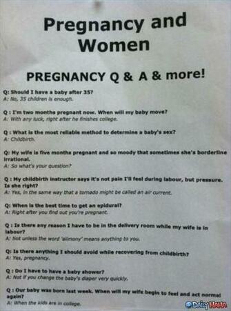 Funny Pregnancy Questions And Answers Jpg