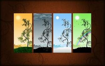 All Seasons Art Deco Style HD Wallpaper The Database