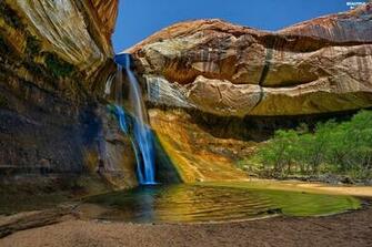 Rocks Calf Creek Falls Utah State Capitol Reef National Park