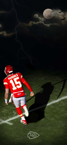 Patrick Mahomes Dark Phone Wallpaper