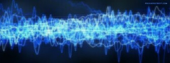 Blue Sound Wave Wallpaper