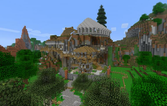 Base Created In Hexxit Minecraft House Styles Cathedral