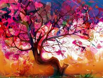 Abstract Painting Nature Wallpaper
