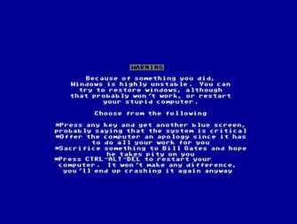 Blue Screen Of Death Background