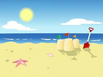 Cartoon Beach Wallpaper Image