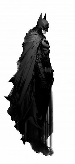 Gothic Black And White Batman Sketch Wallpaper Dc