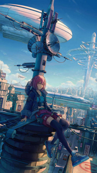 Cyberpunk iPhone X Wallpaper