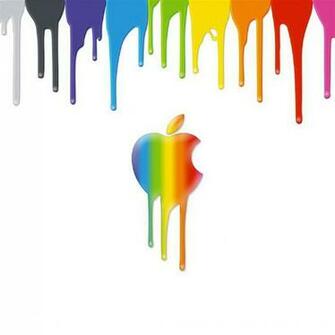 Apple Rainbow Mac Background iPad Air Wallpaper