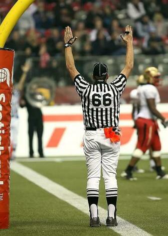 HD Wallpaper Referee Raising Both Arms Football American
