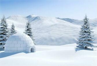 Amazon Lfeey Snowfield Igloo Background Winter Snow