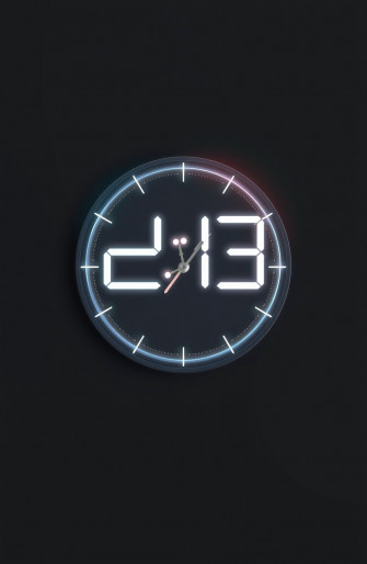 Digital Clock Wallpaper