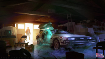 Marty Mcfly Back To The Future Car Magic Dmc Delorean