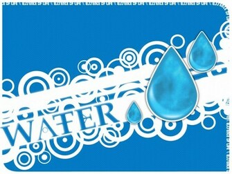 Water Writing Wallpaper Stock Photos