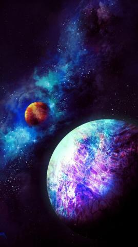 Planets Nebula Clouds Galaxy Wallpaper Cool