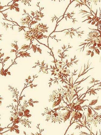Wallpaper Blonder Chesapeake Sunday Morning Floral Toile