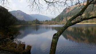 The Lower Lake Of Glendalough Ireland WqHD Wallpaper