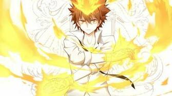 Anime Tsunayoshi Sawada Blonde Wallpaper