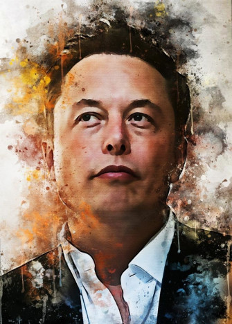 Cherry Kerr On E M Elon Musk Print Artist Avenger Artwork