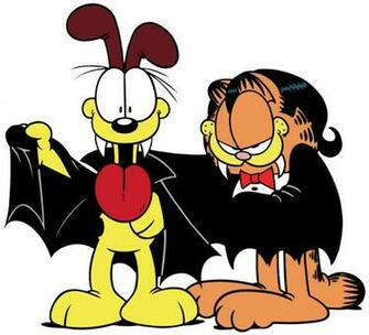 Ghosts Wallpaper Garfield Odie Dracula