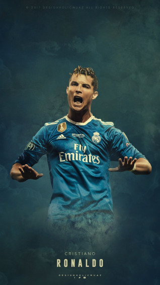 Cr7 Real Madrid Logo Wallpaper On