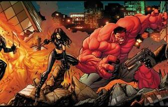 Wallpaper Weapons Fire Ghost Rider Venom Red Hulk