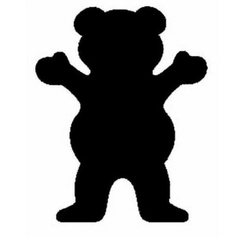 Grizzly Grip Logo Griptape Bear