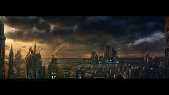 Futuristic City Wallpaper HD Background HDesktops