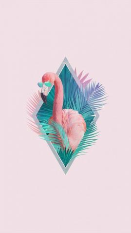 Wallpaper Pink And Flamingo Image Cute