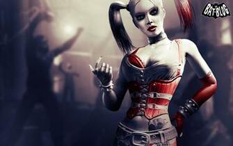 Batman Arkham City Joker And Harley Quinn Video Game Wallpaper