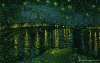 Starry Night Over The Rhone At Arles Van Gogh Vincent Wallpaper