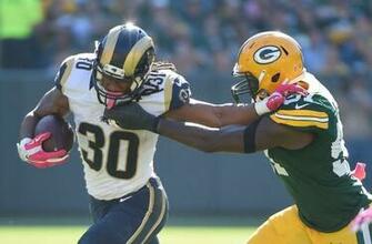 Green Bay Wi Usa St Louis Rams Running Back Todd Gurley
