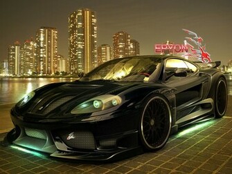 Informative Black Ferrari Wallpaper