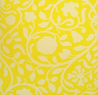 Sara Eichner Yellow Vine And Floral Wallpaper At 1stdibs