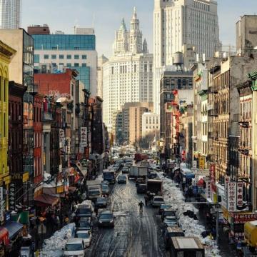 New York Street Ny Usa iPad Air Wallpaper