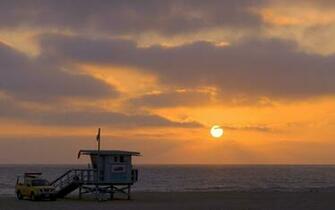 Los Angeles Beach Sunset Wallpaper At Wallpaperbro