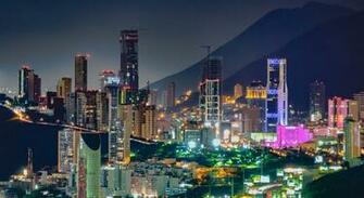 Monterrey Mexico Ciudad Noche Wallpaper