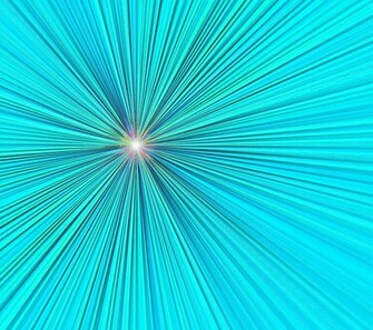 Teal Starburst Radiating Lines Background