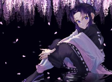 Demon Slayer Kochou Shinobu Purple Eyes