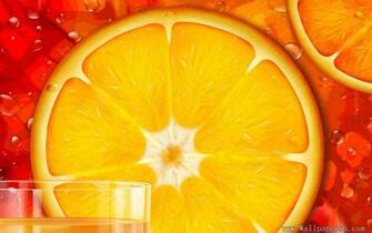 Design Wallpaper Orange Juice