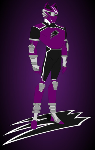 Power Rangers Jungle Fury Violet Wolf Ranger Rj