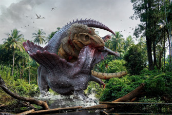 Dinosaur Battle Wallpaper