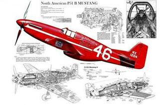 Airplane Plane Wwii World War P Cutaway Military Wallpaper