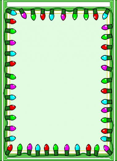 Christmas Lights Flashing Around Frame Wallpaper