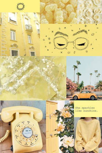 Pastel Yellow Aesthetic Wallpaper