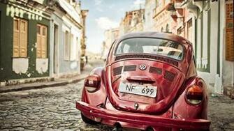 Streets Cars Volkswagen Beetle South America Wallpaper