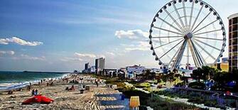 Myrtle Beach Roller Coaster Beautiful White Sandy Beaches In Usa