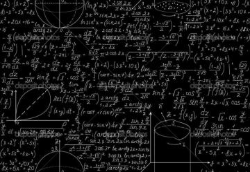 Beautiful Mathematical Seamless Pattern With Algebra Equations