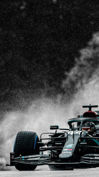 F1 Amg Petronas Against Smoke iPhone Wallpaper