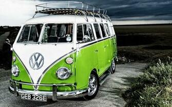 California Volkswagen Camper Cars Hippie Wallpaper